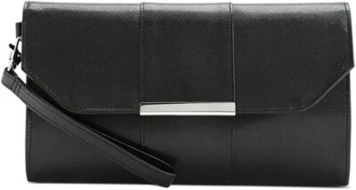 Style & Co. Ali Lizard Clutch With Wristlet handbag  Black - Image 1 of 4