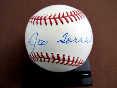 JOE TORRE WSC NEW YORK YANKEES HOF MANAGER SIGNED AUTO OML BASEBALL JSA BEAUTY - Image 1 of 3