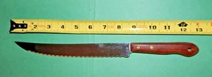 Cuchillo de talla de acero inoxidable serrado Premier 8 1/2" hecho en Inglaterra - Imagen 1 de 5