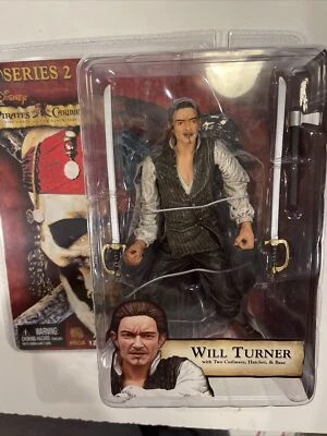 Figura de acción NECA Piratas del Caribe Will Turner Serie 2 Orlando Bloom Foto 1 de 3