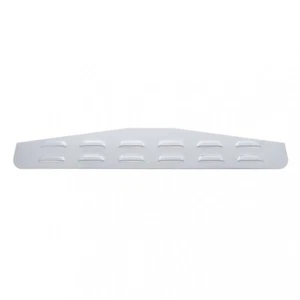 4" x 24" Chrome Louvered Bottom Mud Flap Plate - Welded Stud w/o Lip - Bild 1 von 1