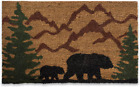 Paillasson en cuivre naturelle collection animale, 18 x 30, pays des ours