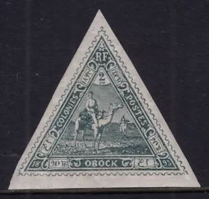 OBOCK / FRENCH COLONY / Y&T # 45 MINT MH QUADRILLE LINES PRINTED OF PAPER - Picture 1 of 3
