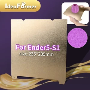 235x235 mm PEI resorte extraíble flexible acero textura superficie impresión placa de construcción - Imagen 1 de 6