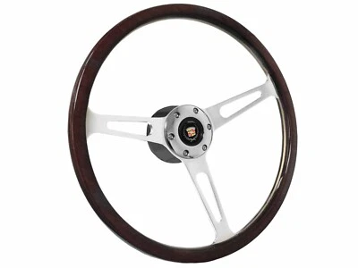 1969 - 1989 Cadillac 15" Espresso Wood 6-Bolt Steering Wheel Kit, Tele Adapter - image 1 of 4