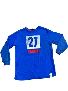 Gap Long Sleeve Boy's T-Shirt Size S (5-6)Years Red/blue Downhill - Picture 1 of 10