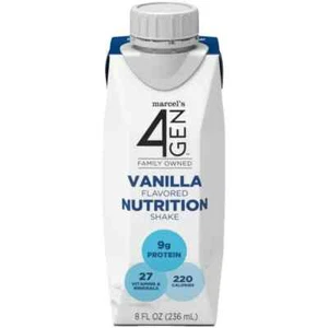 Marcel’s 4GEN Nutrition Shake Vanilla 24 Count Boxed Case - Picture 1 of 7