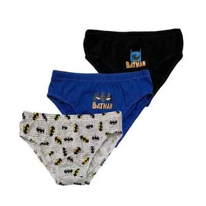 Official Batman DC Comics 3 Piece Briefs Kids Shorties Underwear Panties 4109 - Picture 1 of 1