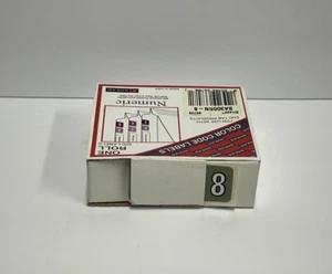 SMEAD BA300RN - 8 Numeric Color Code GRAY End Tab - 500 Labels per Roll 66708 - Picture 1 of 2