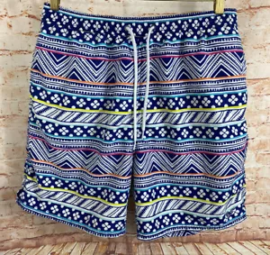 Pantalones cortos para hombre Vineyard Vines baúles de baño talla L boho coloridos forrados piscina de playa - Imagen 1 de 10