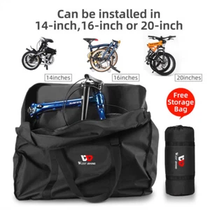 Bike Transport Carry Bag 14-20 Inch Folding Bicycle Storage Bag Travel Bag - Picture 1 of 12