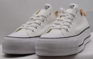 New, Converse Chuck Taylor All Star Lift Low Platform Sneakers white Size 9 - Picture 1 of 14