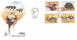 G010 Namibia SWA 1985 Ostrich Birds FDC - Picture 1 of 1
