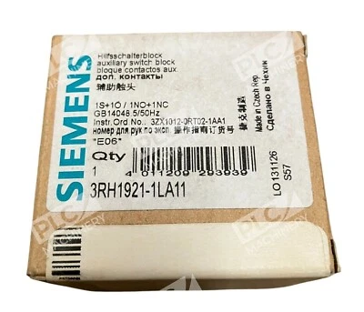 Siemens Auxiliary Switch Block 10A 3RH1921-1LA11 - Image 1 of 3