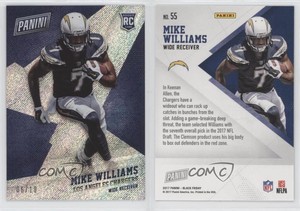 2017 Panini Black Friday Rookie Rapture /10 Mike Williams #55 Rookie RC