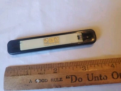 Vintage Advertising Pocket Knife USA Slide Open AC GM Delco  Used Black - Image 1 of 4