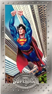 Superman 1994 Skybox Man of Steel Platinum Series Card No. 21 is 4 3/4 x 2 1/2 - Picture 1 of 4