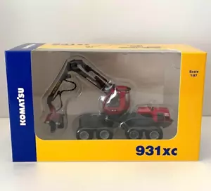 Komatsu Diecast Models 2023 Wheel Harvester 1:87 931xc Red Miniature New - Picture 1 of 5