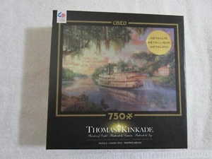 Thomas Kinkade: The River Queen Jigsaw Puzzle 750 Pc Metallic Special Edition - Picture 1 of 7