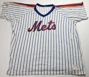 Vintage 80er Rawlings New York Mets Nadelstreifen Pullover Jersey Shirt Herren Vintage XXL - Bild 1 von 4