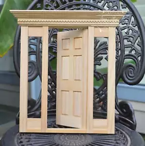Clerance Sale 1:6 Dollhouse Playscale Jamestown Door with Window / Miniature Do - Picture 1 of 8