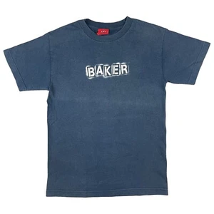 Vintage Baker Skateboards Stencil T Shirt Small 2000s Made In USA - Picture 1 of 4