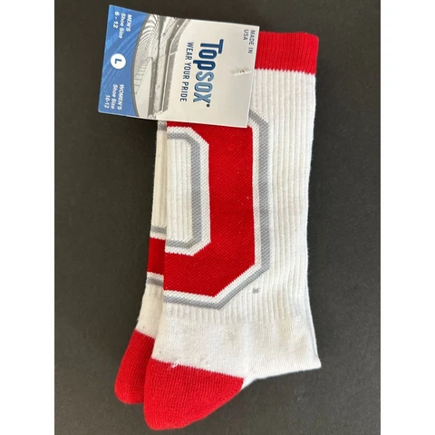 Topsox Ohio State University Buckeyes Unisex High Socks NEW Cover