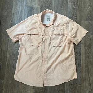 Camisa de pesca ventilada para hombre LL Bean Peach Performance Outdoor Button-Up XL - Imagen 1 de 4