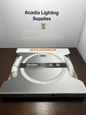 New SYLVANIA 32w 12” Utility Cool White CIRCLINE Fluorescent Light Bulb - Image 1 of 4