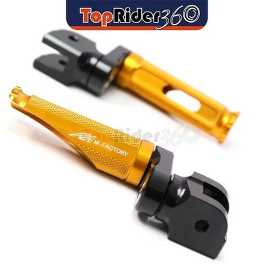 Clavijas delanteras doradas 25 mm Shinobi inferiores para Aprilia RSV4 09-17 16 15 14 13 12 11 Foto 1 de 4