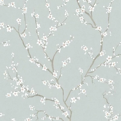 Papel tapiz RoomMates RMK11272WP pelar y pegar flor de cerezo azul Foto 1 de 4