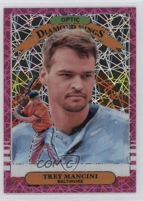 2019 Panini Donruss Optic Diamond Kings Pink Velocity Prizm /199 Trey Mancini #5 - Image 1 of 2