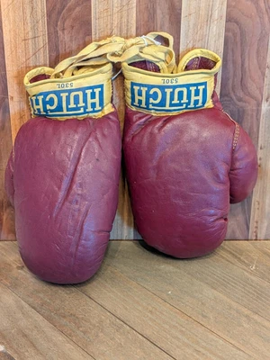 Hutch 530L Kids Vintage Boxing Lace Up Gloves Nice Condition - Image 1 of 4