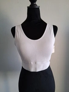 Aerie Women's Size XXL White Ribbed Sports Bra - Picture 1 of 6