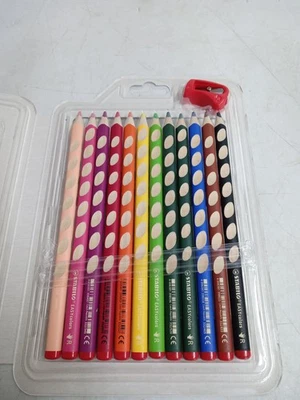 STABILO EASYcolors Ergonomische Buntstifte mit Spitzer für Rechtshänder - 12er - Bild 1 von 4