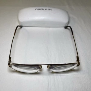 Calvin Klein Eyeglasses CK18106 717, 55-15-145 Metal, Gold FRAMES ONLY!!! - Picture 1 of 12