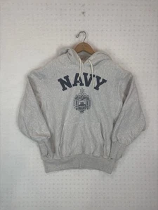 Sudadera con Capucha Vintage Naval Academy Champion Tejido Inverso Talla Pequeña Militar - Imagen 1 de 6
