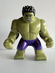 LEGO Marvel Hulk (Figura Grande) sh0173 Pelo Negro, Pantalones Púrpura Oscuro con Estampado - Imagen 1 de 5