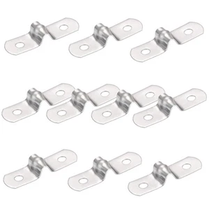 10 Pcs 2 Hole U Tube Strap Clamp 304 Stainless Steel Rigid Pipe Strap Clamp I... - Picture 1 of 7