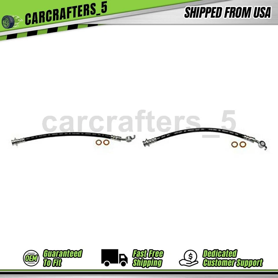 2 Rear Outer Brake Hydraulic Hose For 2011 2012 2013 2014 Nissan Juke 1.6L - Image 1 of 4