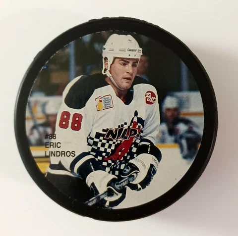 ERIC LINDROS NHLPA SPORT-FLASH HOCKEY PUCK FLYERS RANGERS LEAFS STARS NHL Cover