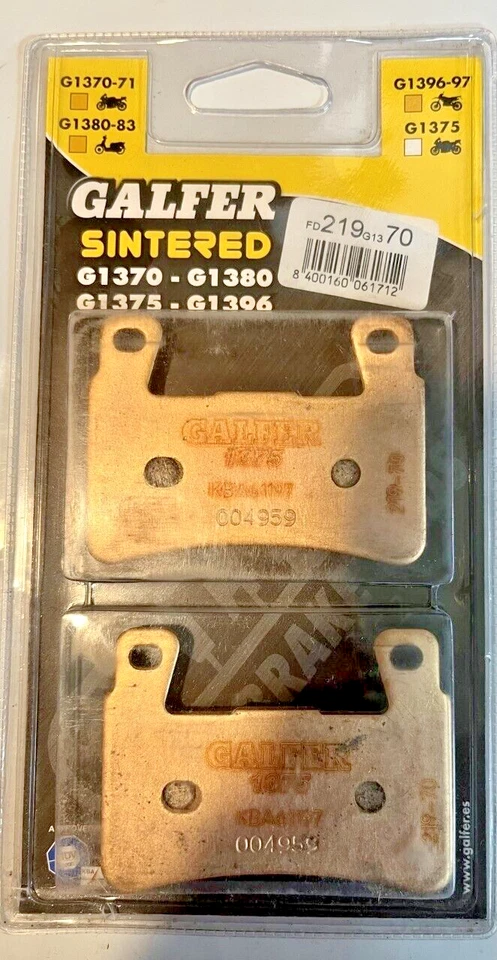 Galfer 烧结前刹车片 Harley-Davidson #FD219G1370 — 第 1/1 张图片
