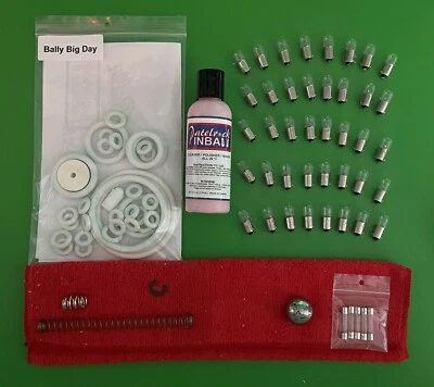 Kit de puesta a punto de mantenimiento de máquina de pinball Bally Big Day 1964 Foto 1 de 2