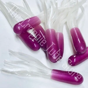 1.5" Original Crappie Jig Tube™ 50 pack    Purple/White - Picture 1 of 1