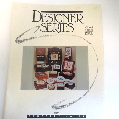 Sudberry House Initials' Monogram Cross Stitch Patterns Box tops - Image 1 of 4