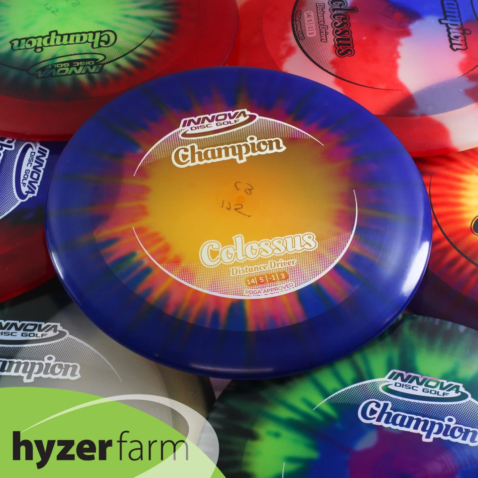 Innova DYED CHAMPION COLOSSUS 165-75 *pick weight/pattern* Hyzer Farm disc golf - Image 1 of 1