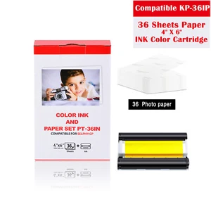 INK & 36 Photo Paper Set KP-36IP for Canon Selphy CP100 CP400 CP600 4" x 6" - Picture 1 of 12