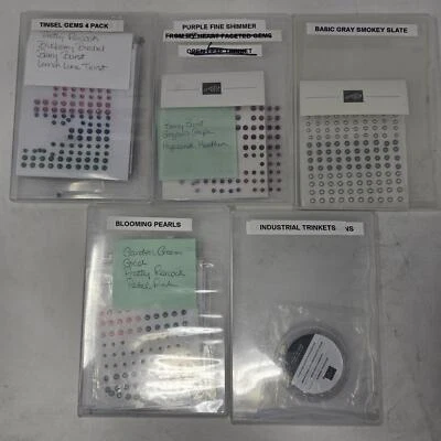 Stampin Up! Trinkets, Tinsels and Sequins Variety of 5 - Embellishments, Crafts - Image 1 of 4