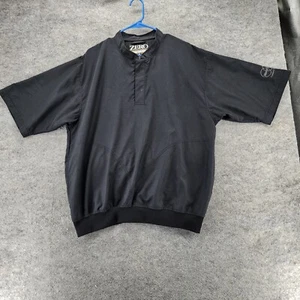 Zero Restriction Pullover Mens Large Short Sleeve Black Windbreaker - Picture 1 of 8