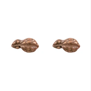 Genuine RIBBON MINIATURE MEDAL ATTACHMENTS OAK LEAF CLUSTER BRONZE 5/16" (Pair) - Picture 1 of 1